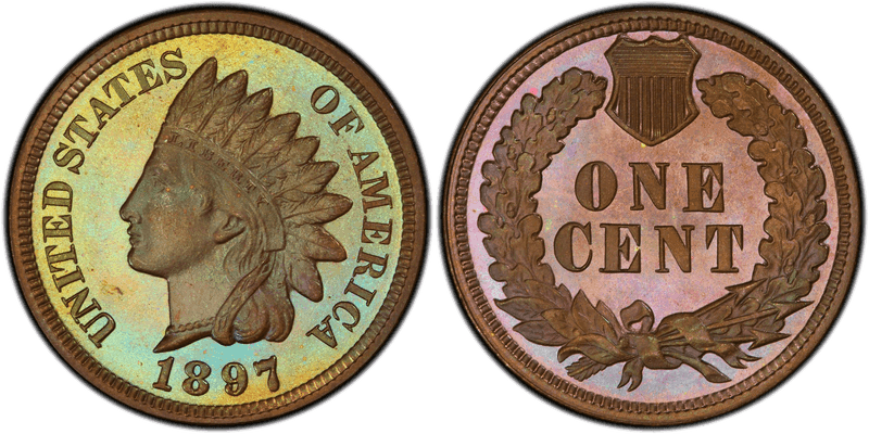1897 Indian Head Cent Base