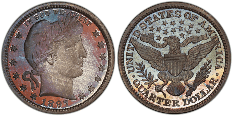 1897 Proof Barber Quarter