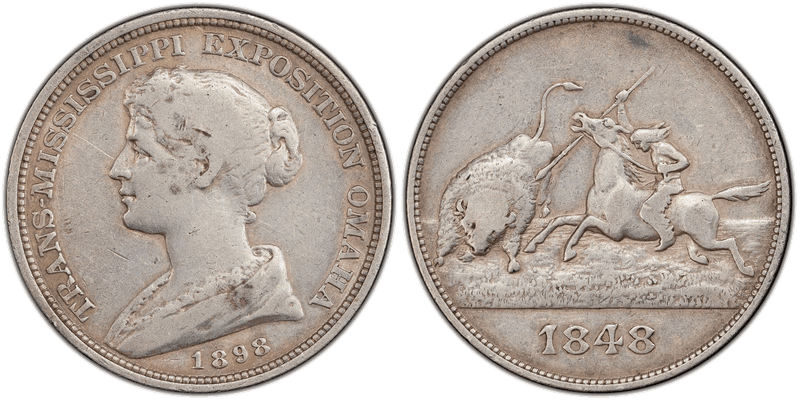 1898 Silver So-Called Dollar HK-281, Trans-Mississippi