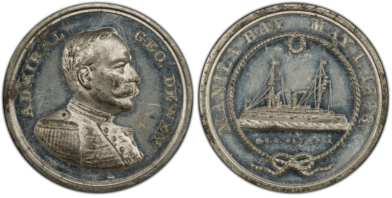 1898 White Metal So-Called Dollar HK-280, Battle of Manila Bay