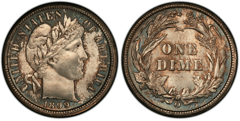 1899 Barber Dime