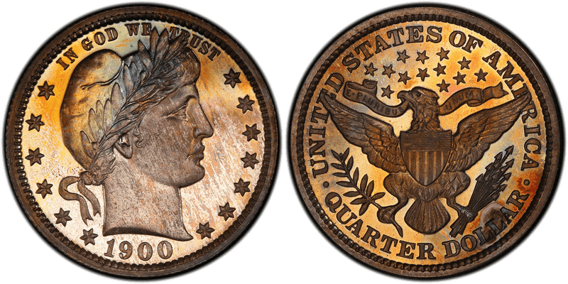 1900 Proof Barber Quarter