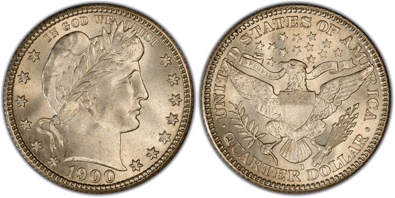 1900 (S) Barber Quarter