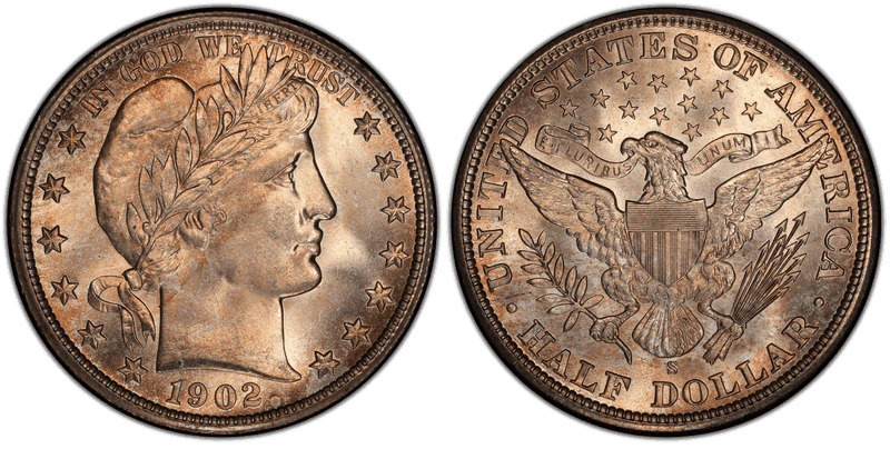 1902 (S) Barber Half Dollar