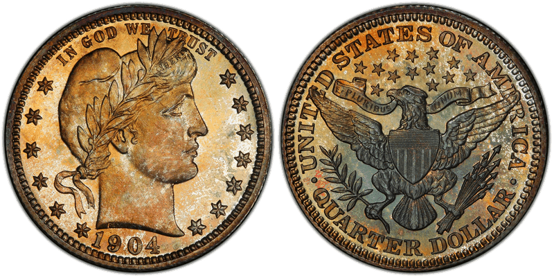 1904 Proof Barber Quarter