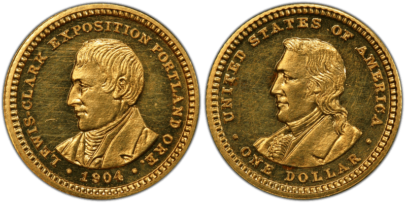 1904 Lewis and Clark Exposition Commemorative Gold Dollar