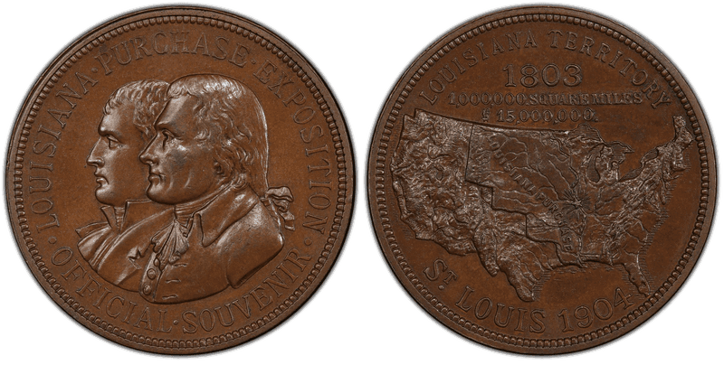 1904 HK-301, La. Purchase Expo Copper Dollar