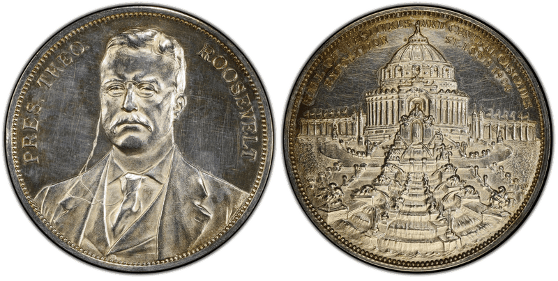 1904 Proof HK-308, Roosevelt Dollar