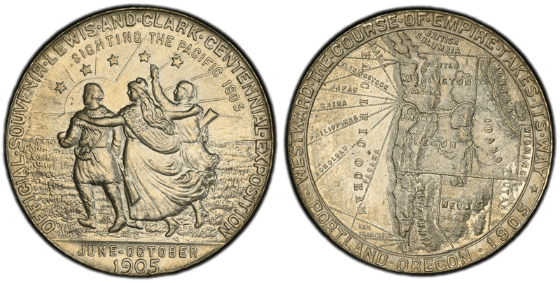 1905 HK-325, Lewis & Clark Centennial Dollar