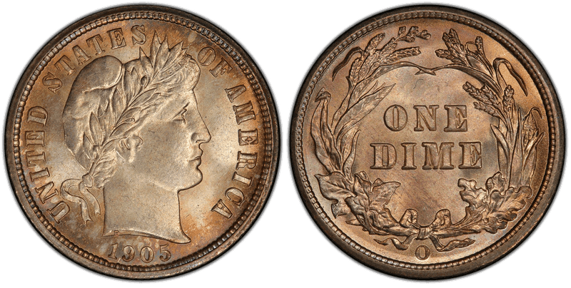 1905 (O) Barber Dime