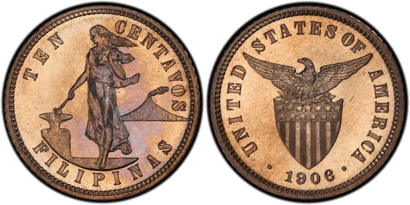 1906 Philippine Ten Centavos