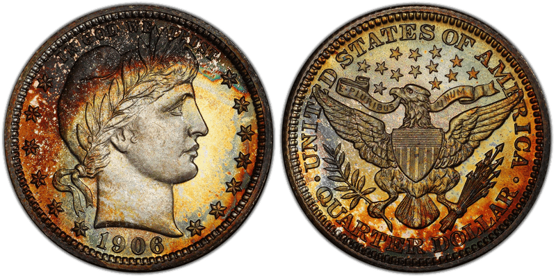 1906 Proof Barber Quarter