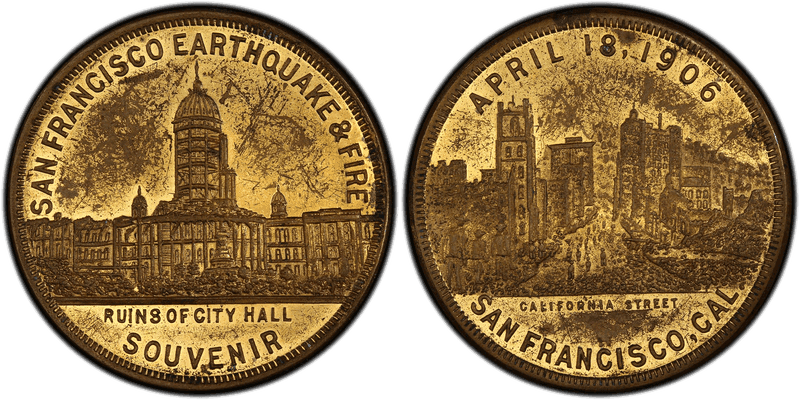 1906 HK-341, T-I SF Earthquake Dollar