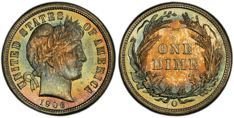 1906 (O) Barber Dime