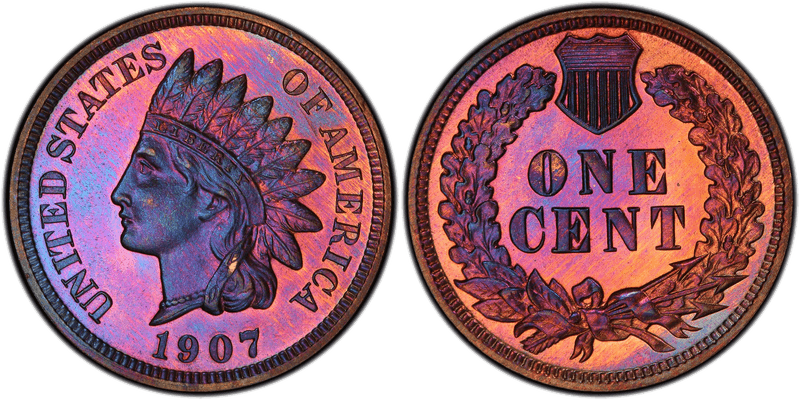 1907 Indian Head Cent Base
