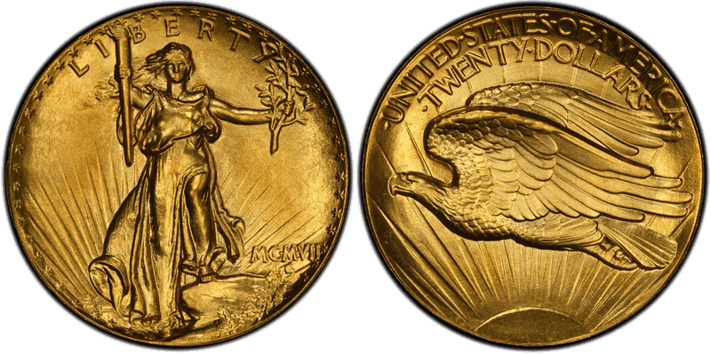 1907 Proof St. Gaudens Double Eagle - Extremely High Relief Lettered Edge