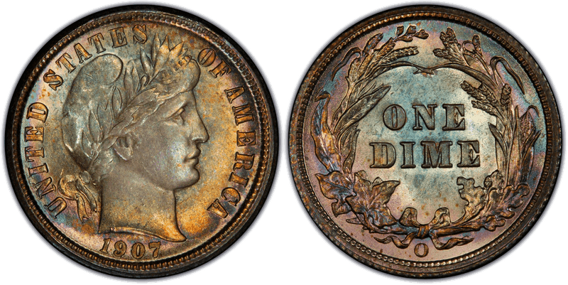 1907 (O) Barber Dime