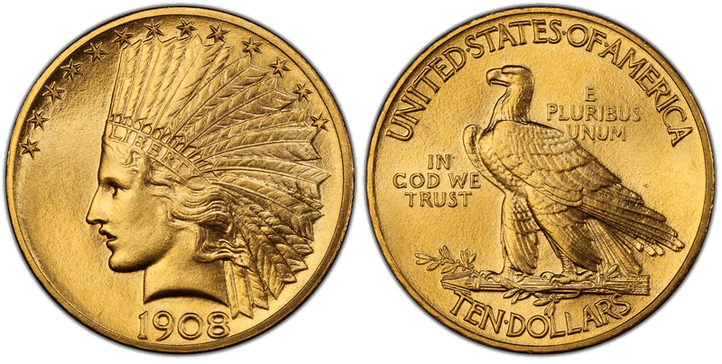 1908 Proof Indian Head Eagle - Satin