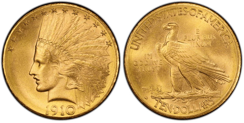 1910 Indian Head Eagle