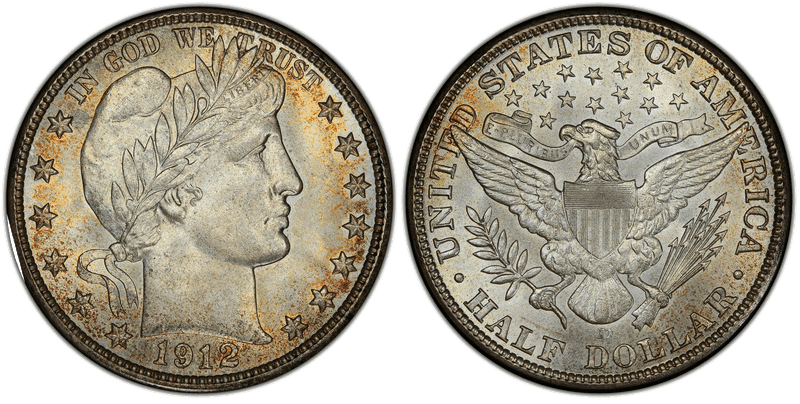 1912 Barber Half Dollar