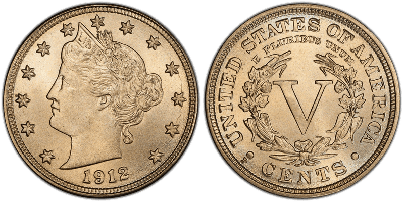 1912 (D) Liberty Head Nickel