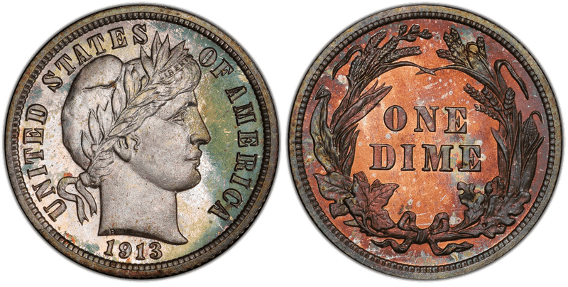1913 Barber Dime