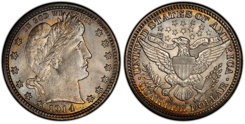1914 Barber Quarter