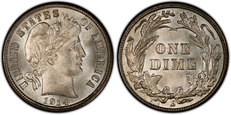 1914 (S) Barber Dime