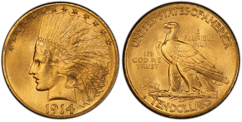 1914 (S) Indian Head Eagle