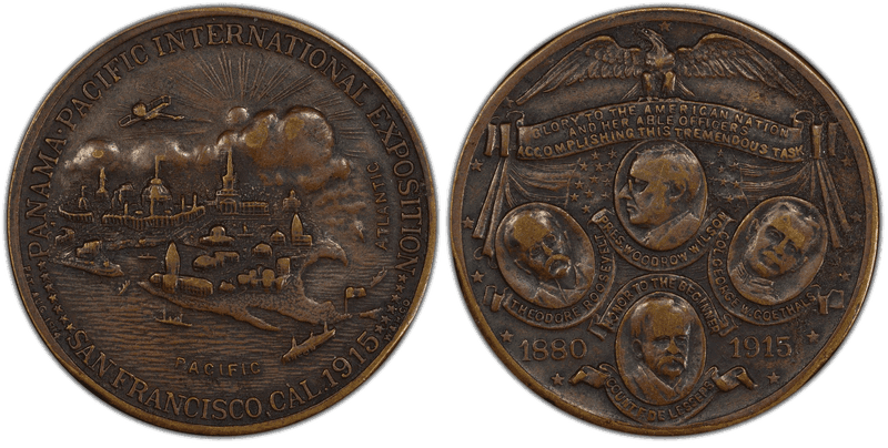 1915 Bronze So-Called Dollar HK-421, Panama Pacific Expo