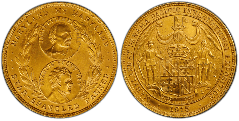 1915 HK-407, Pan-Pac Expo Maryland State Fund Dollar