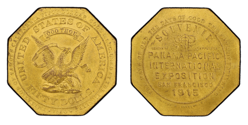 1915 HK-424, Bronze Panama Pacific Expo Dollar