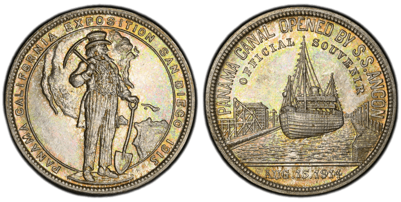 1915 Silver So-Called Dollar HK-426, Pan-Pac Expo-Official Dollar
