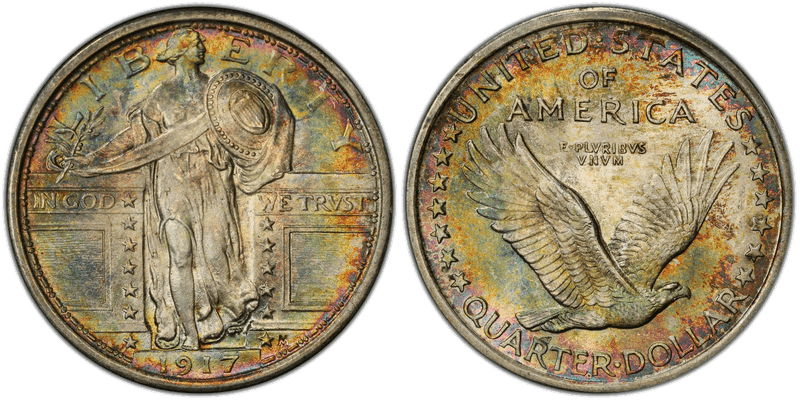 1917 Standing Liberty Quarter - Type 1