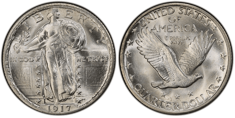 1917 Standing Liberty Quarter - Type 2
