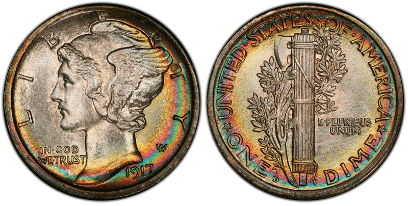 1917 Mercury Dime