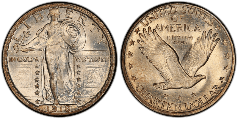 1918 (S) Standing Liberty Quarter