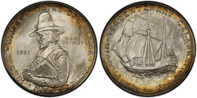 1921 Pilgrim Tercentenary Commemorative Half Dollar