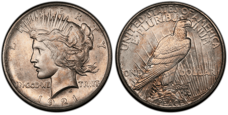 1921 Proof Peace Dollar - Satin Finish