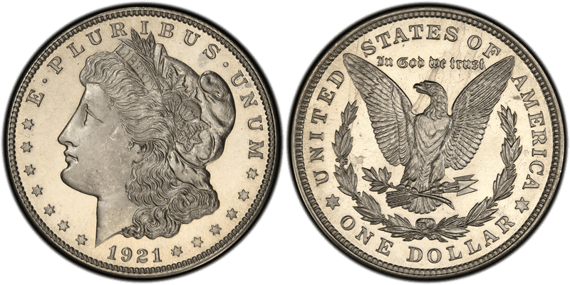 1921 Morgan Dollar - Zerbe Special Strike