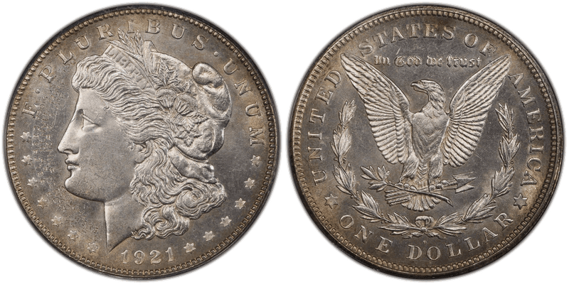 1921 (D) Morgan Dollar - Engraved First 100 Coined