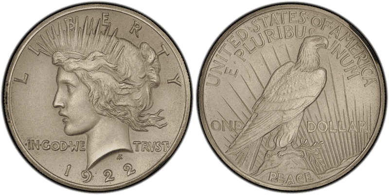 1922 Proof Peace Dollar - Matte Finish High Relief