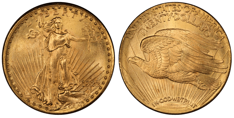 1922 (S) St. Gaudens Double Eagle
