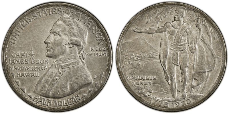 1928 Proof Hawaiian, Matte Half Dollar