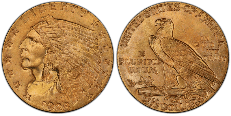 1928 Indian Head Quarter Eagle