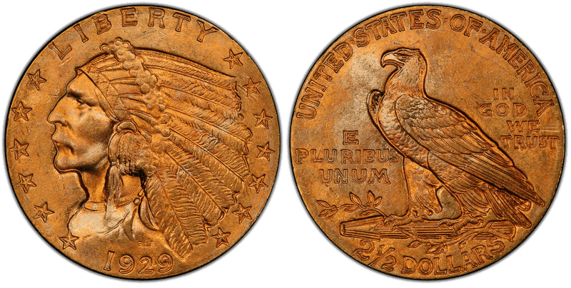 1929 Indian Head Quarter Eagle