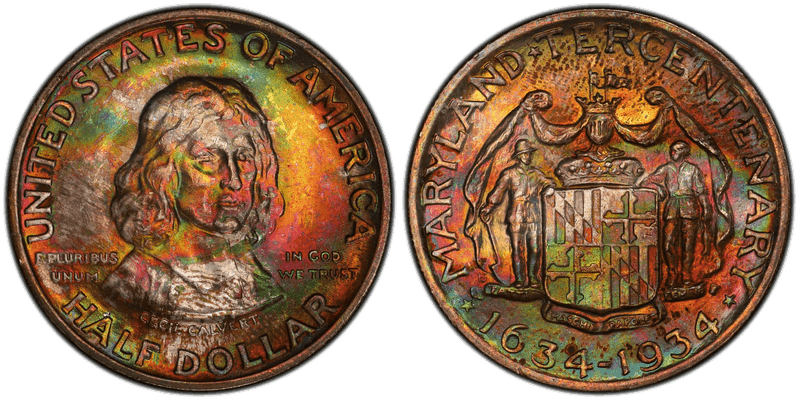 1934 Maryland Tercentenary Commemorative Half Dollar