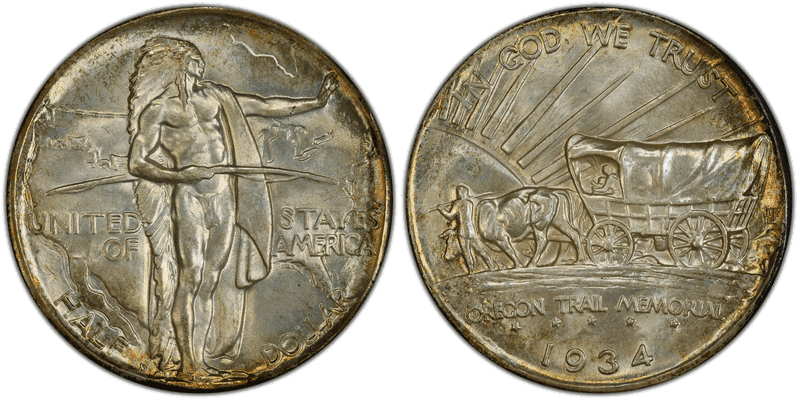 1934 Oregon Trail Memorial Commemorative Half Dollar