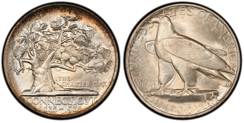 1935 Connecticut Tercentenary Commemorative Half Dollar