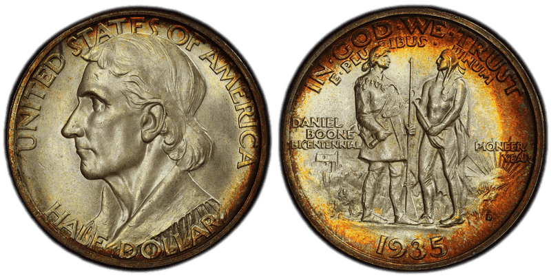 1935 (D) Boone Half Dollar
